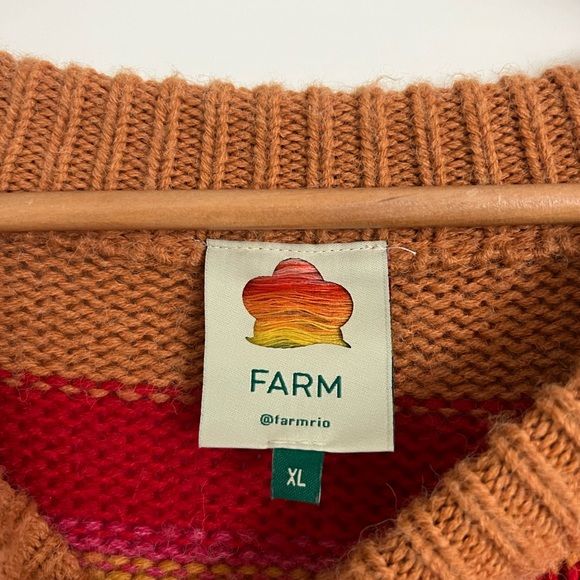 FARM Rio Cherry Crochet Sweater in Size XL - Picture 3 of 3